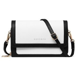 Black and White Women's Crossbody Bag